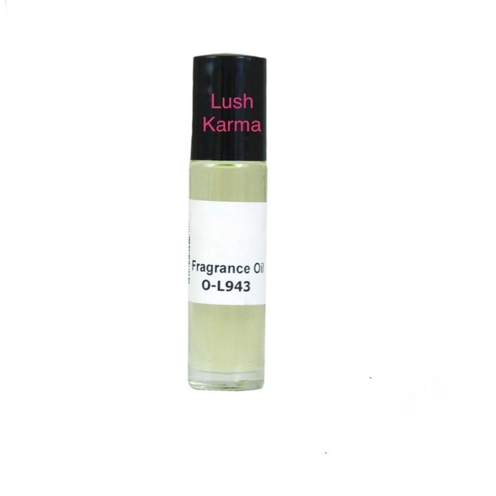 Lush: Karma Type 1/3 oz glass roll-on bottle